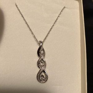 Sterling silver diamond accent necklace